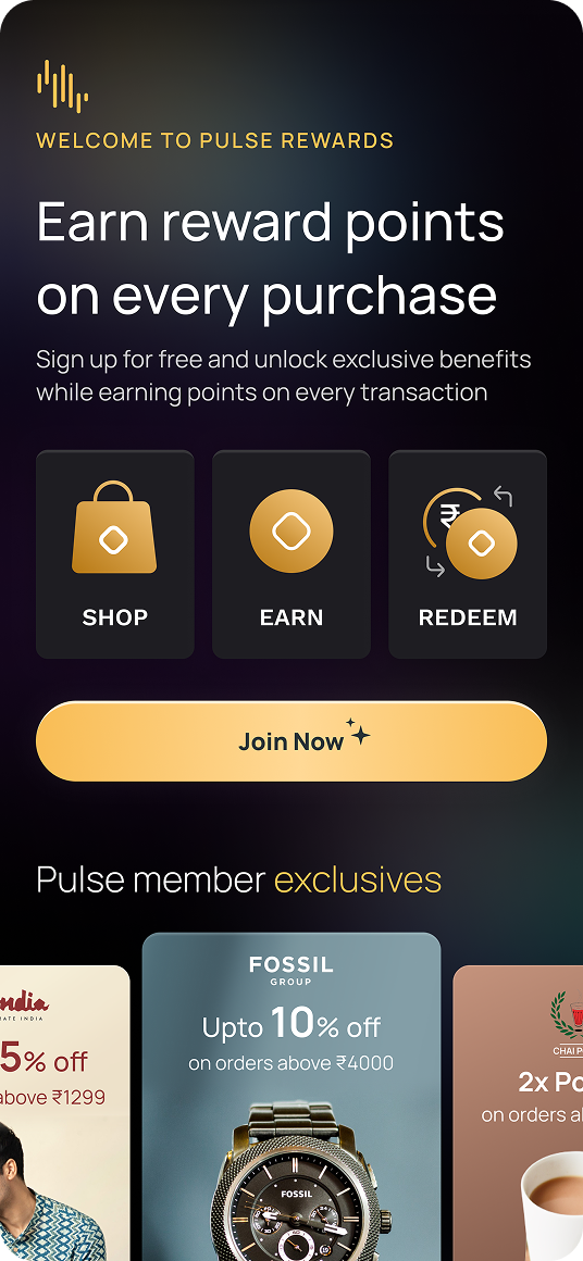 BLR Pulse rewards screen