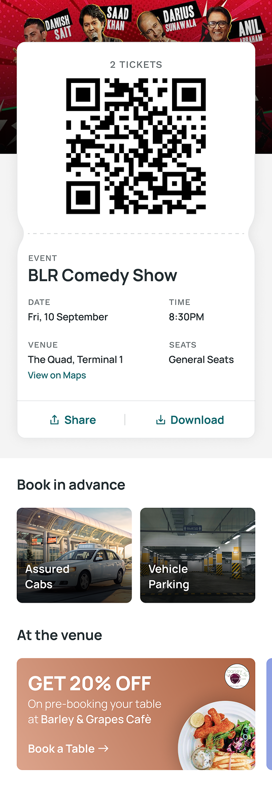 BLR Pulse events screen